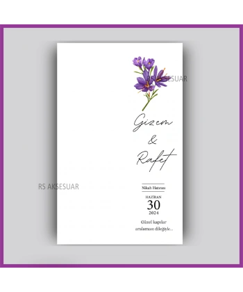 Minimalist Hediyelik Anahtarlık İsim Kartı