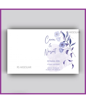 Nikah - Nişan Hediyelik Anahtarlık İsim Kartı