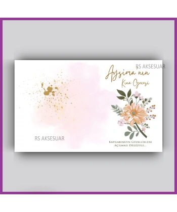 Nikah - Nişan Hediyelik Anahtarlık İsim Kartı