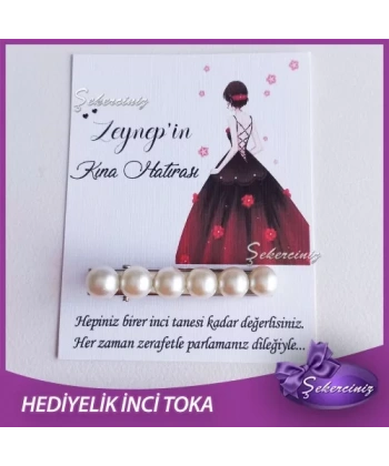 Nikah Şekeri | Kına | Nişan | Söz Hediyeliği incili toka - NS027