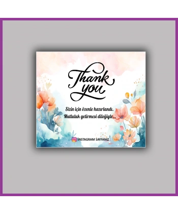 Paketleme Teşekkür Kartı - BS201