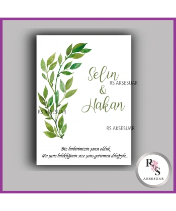 Şans Bileklik İsim Kartı -BK086