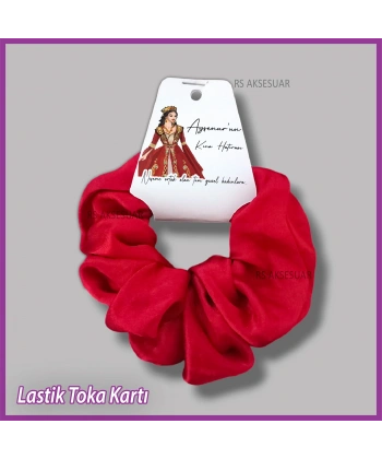 Saten Lastik Toka Kartı -Nikah, Nişan, Kına Hatırası