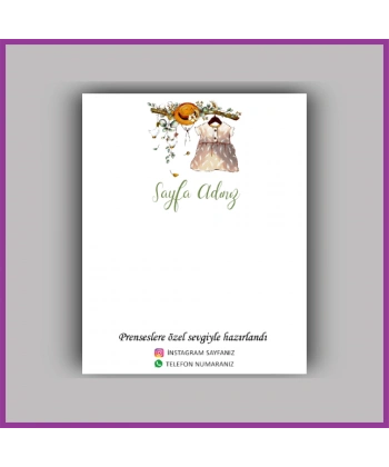 Kişiye Özel Logolu Toka - Takı Kartı - BS003