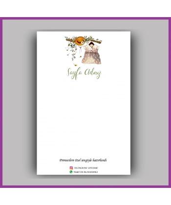 Kişiye Özel Logolu Toka - Takı Kartı - BS002