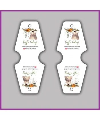 Kişiye Özel Logolu Takı ve Toka Kartı - BS005