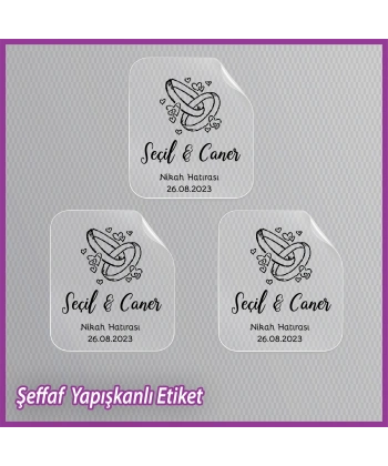 Şeffaf Etiketi -Epoksi İsim Etiketi - SE008