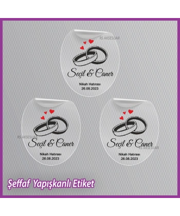 Şeffaf Etiketi -Epoksi İsim Etiketi - SE011