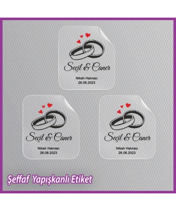 Şeffaf Etiketi -Epoksi İsim Etiketi - SE012