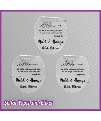 Şeffaf Etiketi -Epoksi İsim Etiketi - SE013