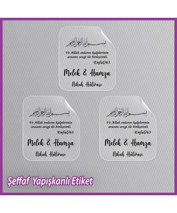 Şeffaf Etiketi -Epoksi İsim Etiketi - SE014