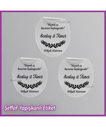 Şeffaf Etiketi -Epoksi İsim Etiketi - SE015
