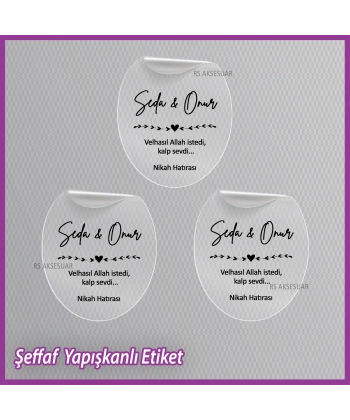 Şeffaf Etiketi -Epoksi İsim Etiketi - SE017