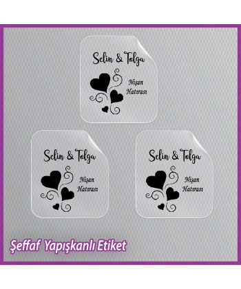 Şeffaf Etiketi -Epoksi İsim Etiketi - SE020