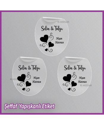 Şeffaf Etiketi -Epoksi İsim Etiketi - SE019