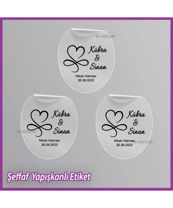 Şeffaf Etiketi -Epoksi İsim Etiketi - SE021