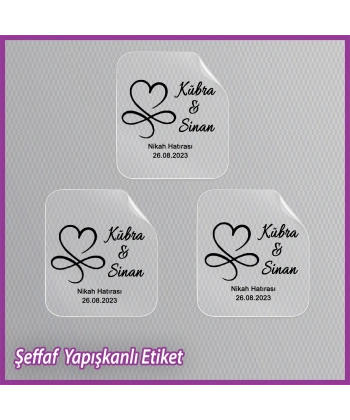 Şeffaf Etiketi -Epoksi İsim Etiketi - SE022
