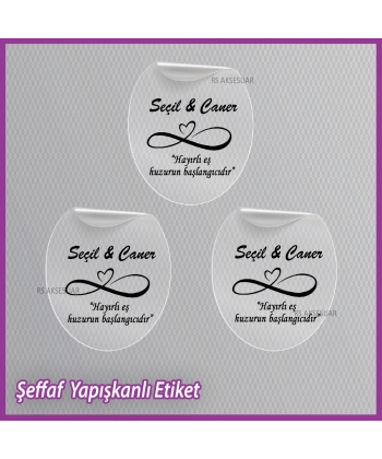 Şeffaf Etiketi -Epoksi İsim Etiketi - SE023