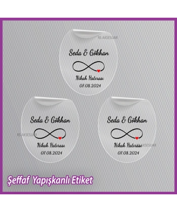 Şeffaf Etiketi -Epoksi İsim Etiketi - SE027