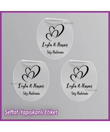 Şeffaf Etiketi -Epoksi İsim Etiketi - SE025