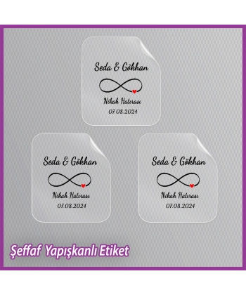 Şeffaf Etiketi -Epoksi İsim Etiketi - SE028