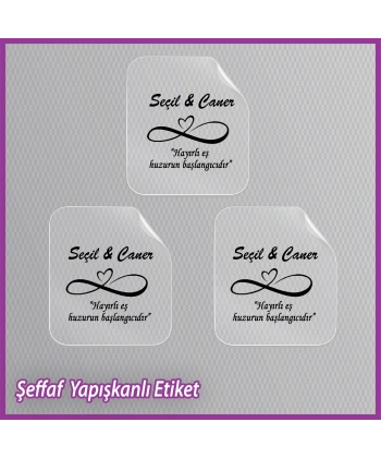 Şeffaf Etiketi -Epoksi İsim Etiketi - SE024