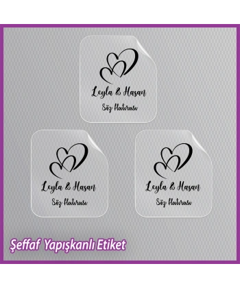 Şeffaf Etiketi -Epoksi İsim Etiketi - SE026