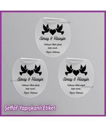 Şeffaf Etiketi -Epoksi İsim Etiketi - SE031