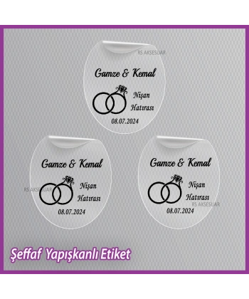 Şeffaf Etiketi -Epoksi İsim Etiketi - SE029