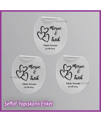 Şeffaf Etiketi -Epoksi İsim Etiketi - SE033