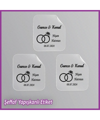 Şeffaf Etiketi -Epoksi İsim Etiketi - SE030