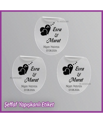 Şeffaf Etiketi -Epoksi İsim Etiketi - SE035