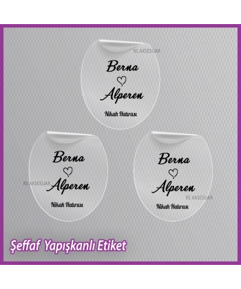 Şeffaf Etiketi -Epoksi İsim Etiketi - SE039