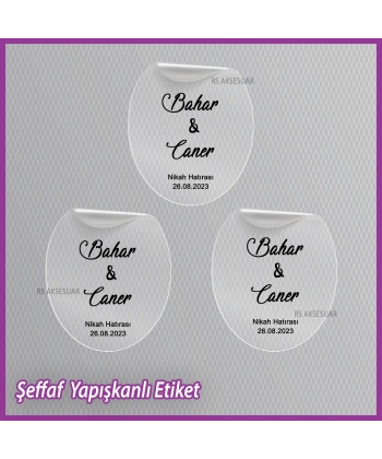 Şeffaf Etiketi -Epoksi İsim Etiketi - SE041