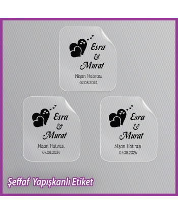 Şeffaf Etiketi -Epoksi İsim Etiketi - SE036