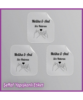 Şeffaf Etiketi -Epoksi İsim Etiketi - SE038