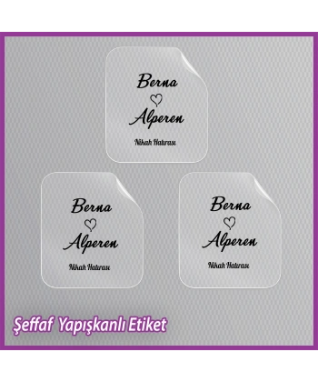 Şeffaf Etiketi -Epoksi İsim Etiketi - SE040