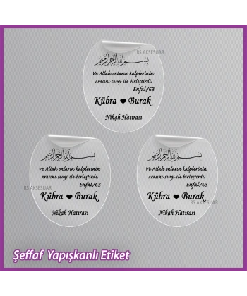 Şeffaf Etiketi -Epoksi İsim Etiketi - SE045