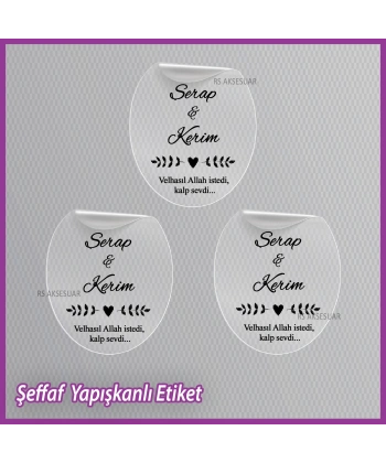 Şeffaf Etiketi -Epoksi İsim Etiketi - SE043