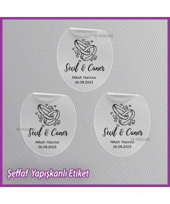 Şeffaf Etiketi -Epoksi İsim Etiketi - SE007