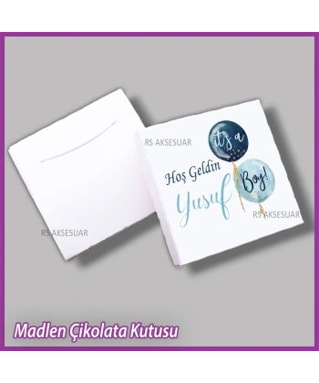 Tekli Madlen Bebek Çikolata Kutusu - K020