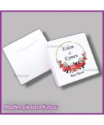 Tekli Madlen Nikah & Nişan & Söz Çikolata Kutusu - K031
