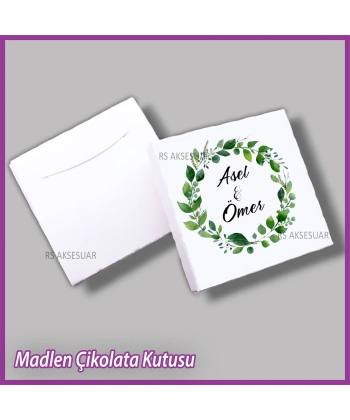 Tekli Madlen Nikah & Nişan & Söz Çikolata Kutusu - K032