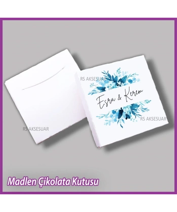 Tekli Madlen Nikah & Nişan & Söz Çikolata Kutusu - K033
