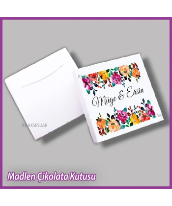 Tekli Madlen Nikah & Nişan & Söz Çikolata Kutusu - K036