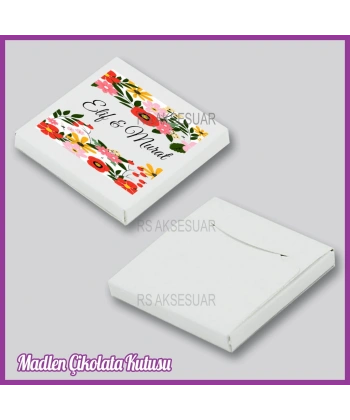 Tekli Madlen Nikah & Nişan & Söz Çikolata Kutusu - K048