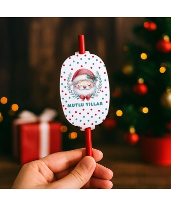 Yeni Yıl Hediye Tohumlu Kalem Kartı - Yılbaşı Kartları - YY6281