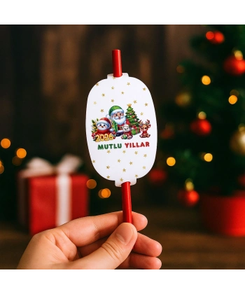 Yeni Yıl Hediye Tohumlu Kalem Kartı - Yılbaşı Kartları - YY6282