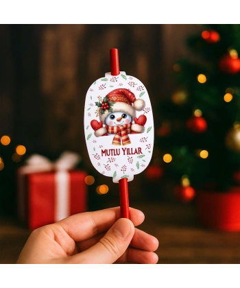 Yeni Yıl Hediye Tohumlu Kalem Kartı - Yılbaşı Kartları - YY6283