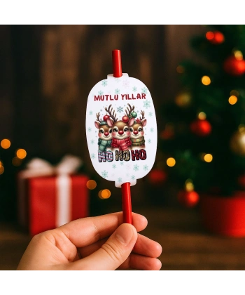 Yeni Yıl Hediye Tohumlu Kalem Kartı - Yılbaşı Kartları - YY6285